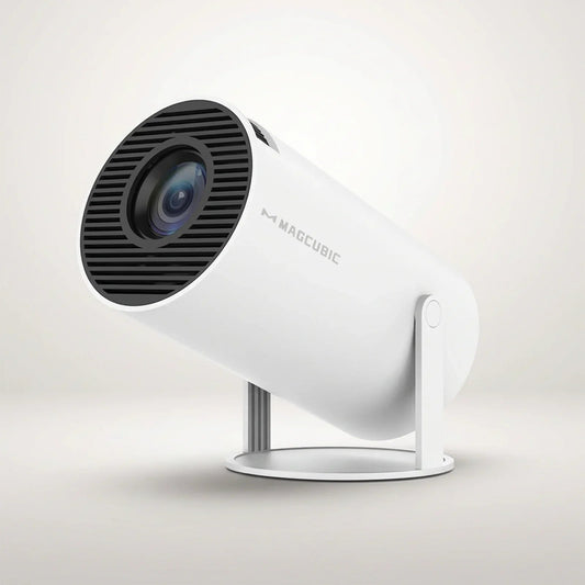OrbitBeam Mini Portable Projector for a home movie night