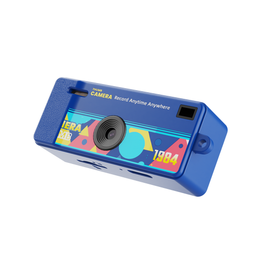SunRec 1080p retro keychain camera in Blue