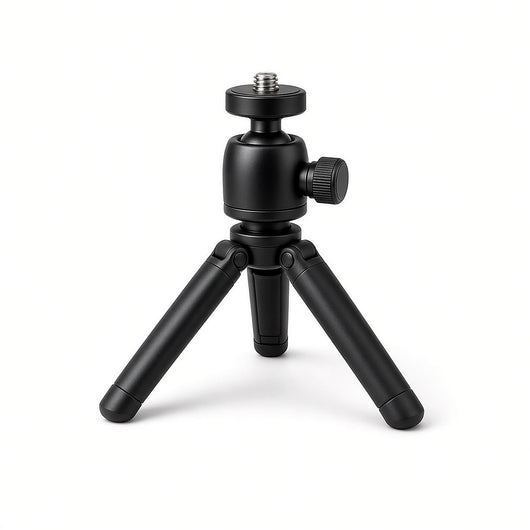 FlexGrip Mini Tripod Stand with 360-degree ball head and 1/4 inch screw mount on white background