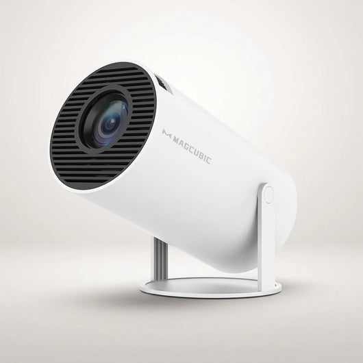 OrbitBeam Mini Portable Projector studio hero